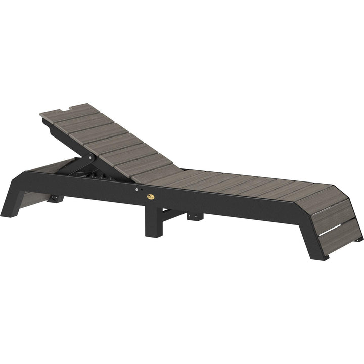 LCUCLCGB-LuxCraft-Urban Chaise Lounge-Coastal Gray Black-Pangaea Patio