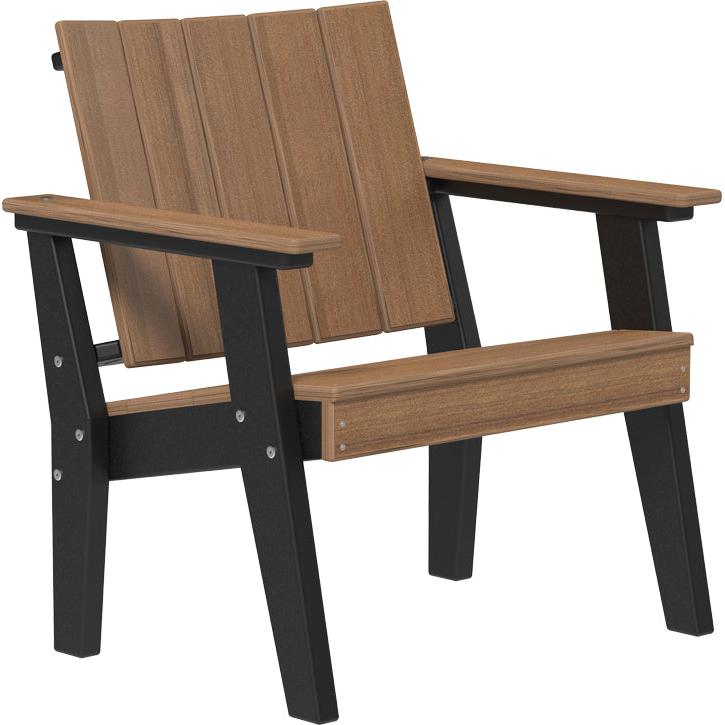 LCUCCAMB-LuxCraft-Urban Chat Chair-Antique Mahogany Black-Pangaea Patio