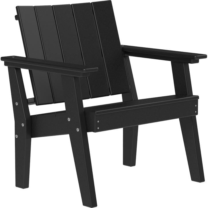 LCUCCBK-LuxCraft-Urban Chat Chair-Black-Pangaea Patio