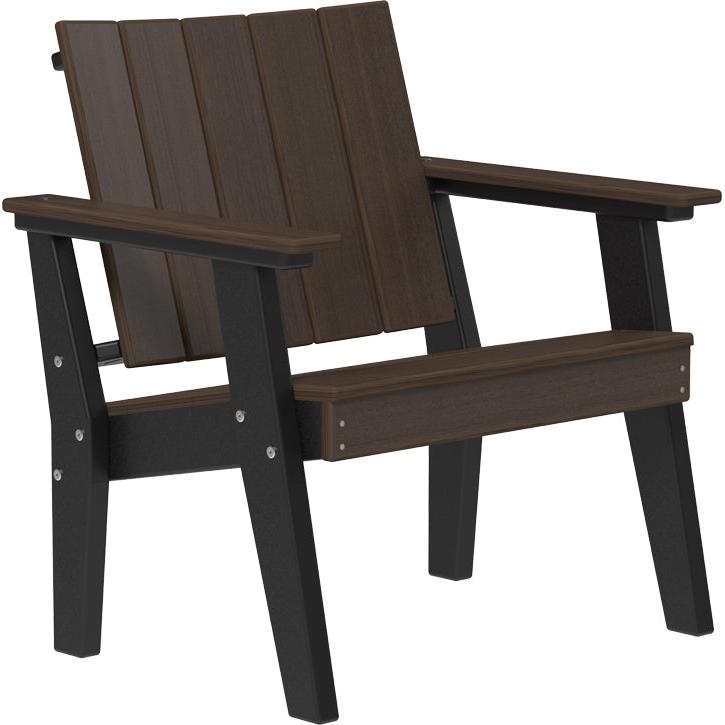 LCUCCBZWB-LuxCraft-Urban Chat Chair-Coastal Gray Black-Pangaea Patio