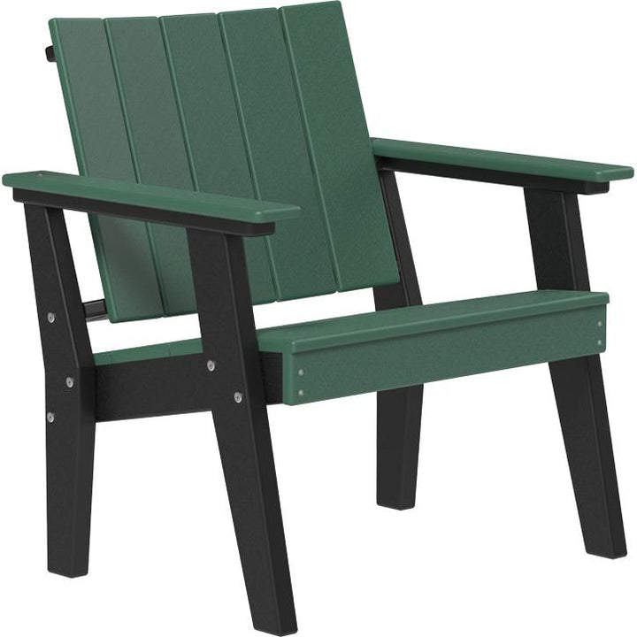 LCUCCGB-LuxCraft-Urban Chat Chair-Green Black-Pangaea Patio