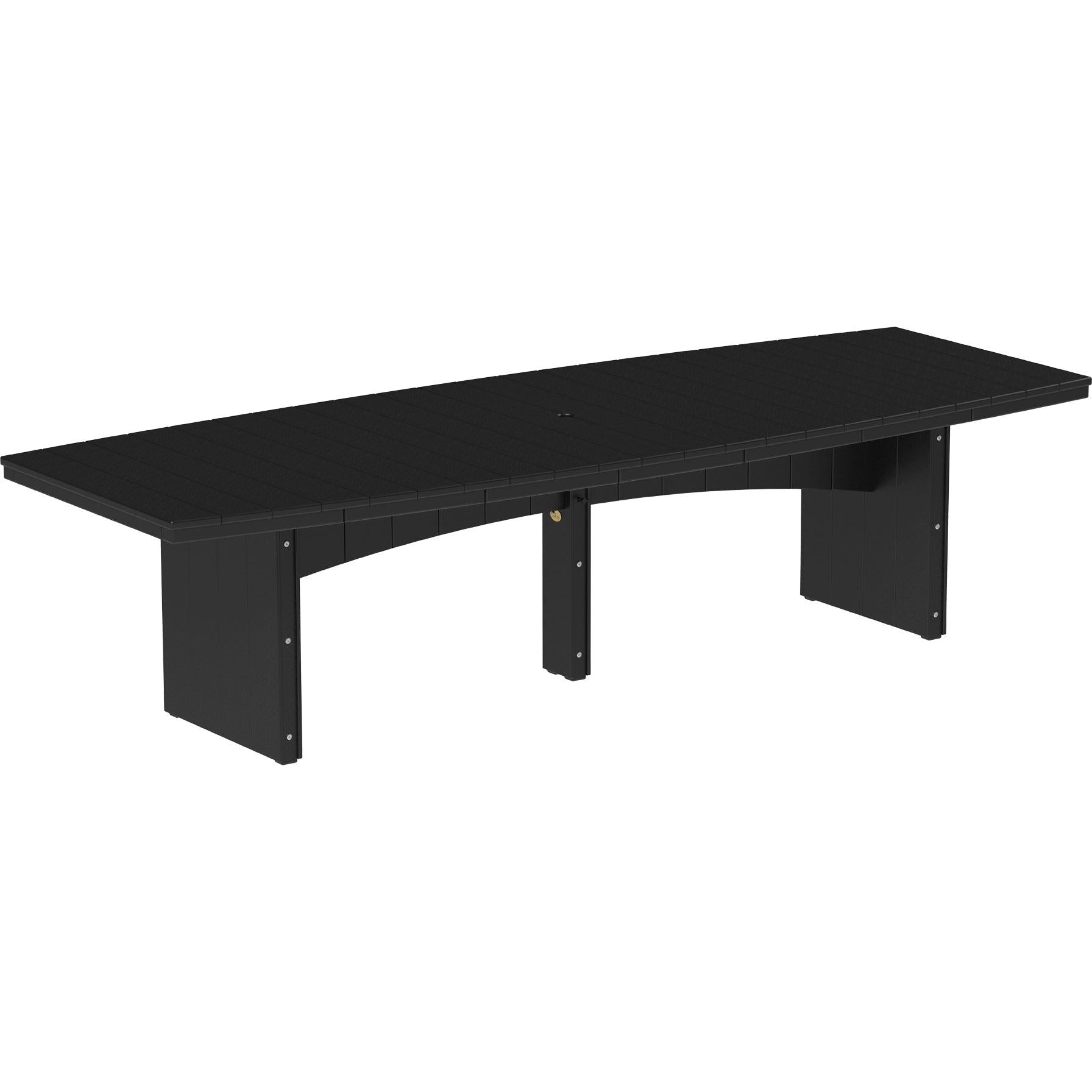 LCUDT410ODBK-LuxCraft-Urban Oval Dining Table (48" x 120")-Dining-Black-Pangaea Patio