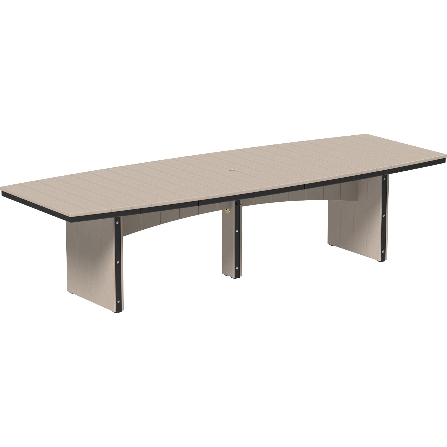 LCUDT410ODDGS-LuxCraft-Urban Oval Dining Table (48" x 120")-Dining-Dove Gray Slate-Pangaea Patio