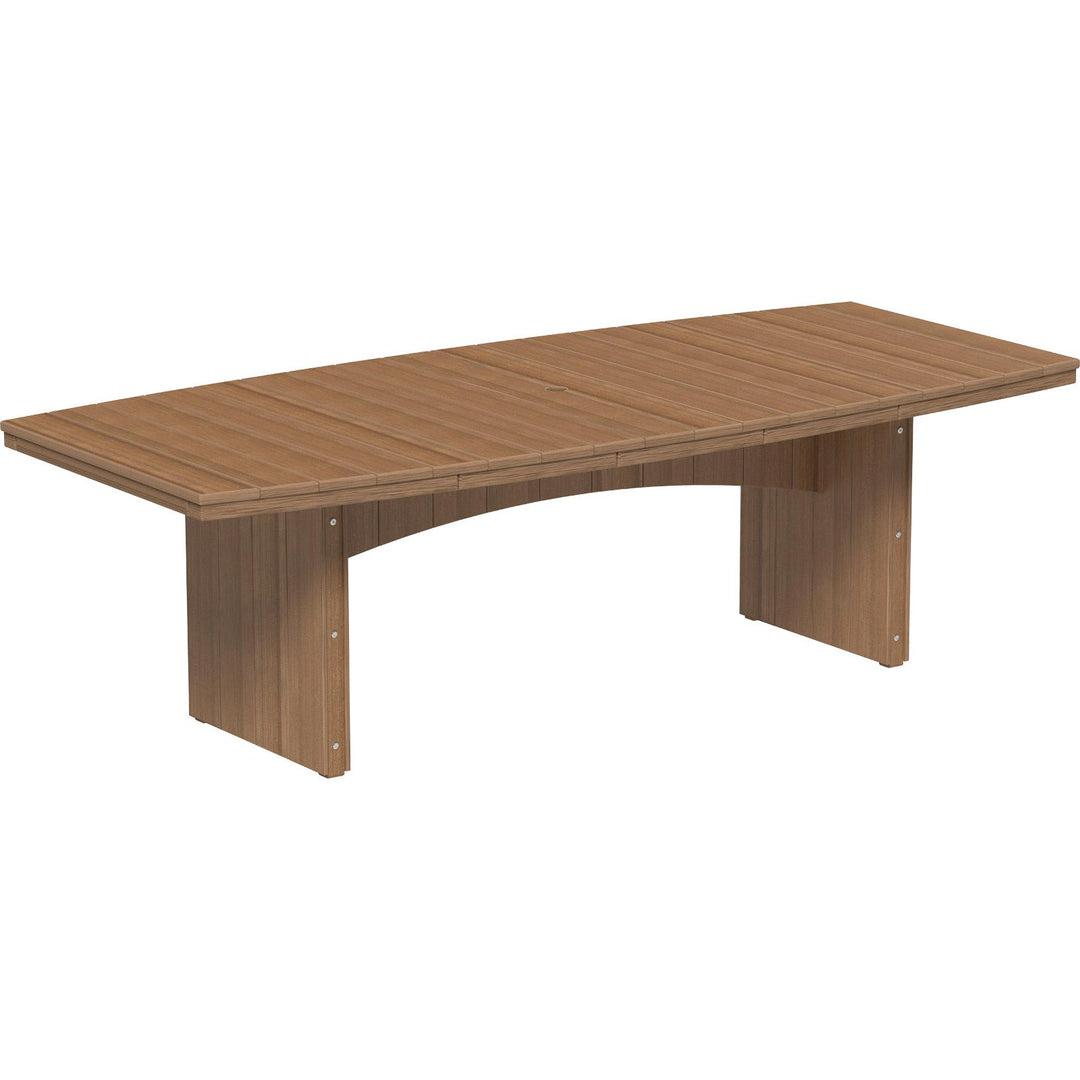 LCUDT48ODWWB-LuxCraft-Urban Oval Dining Table (48" x 96")-Dining-Weatherwood Black-Pangaea Patio