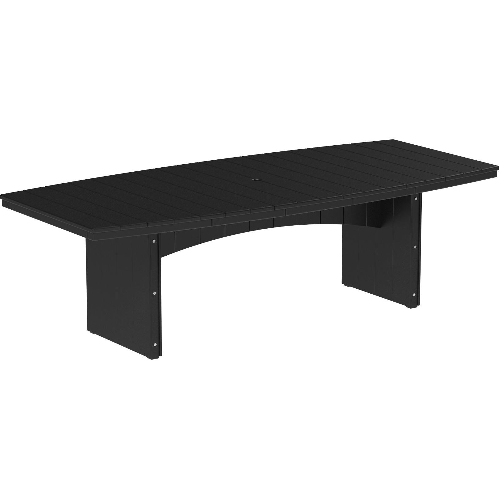 LCUDT48ODBK-LuxCraft-Urban Oval Dining Table (48" x 96")-Dining-Black-Pangaea Patio