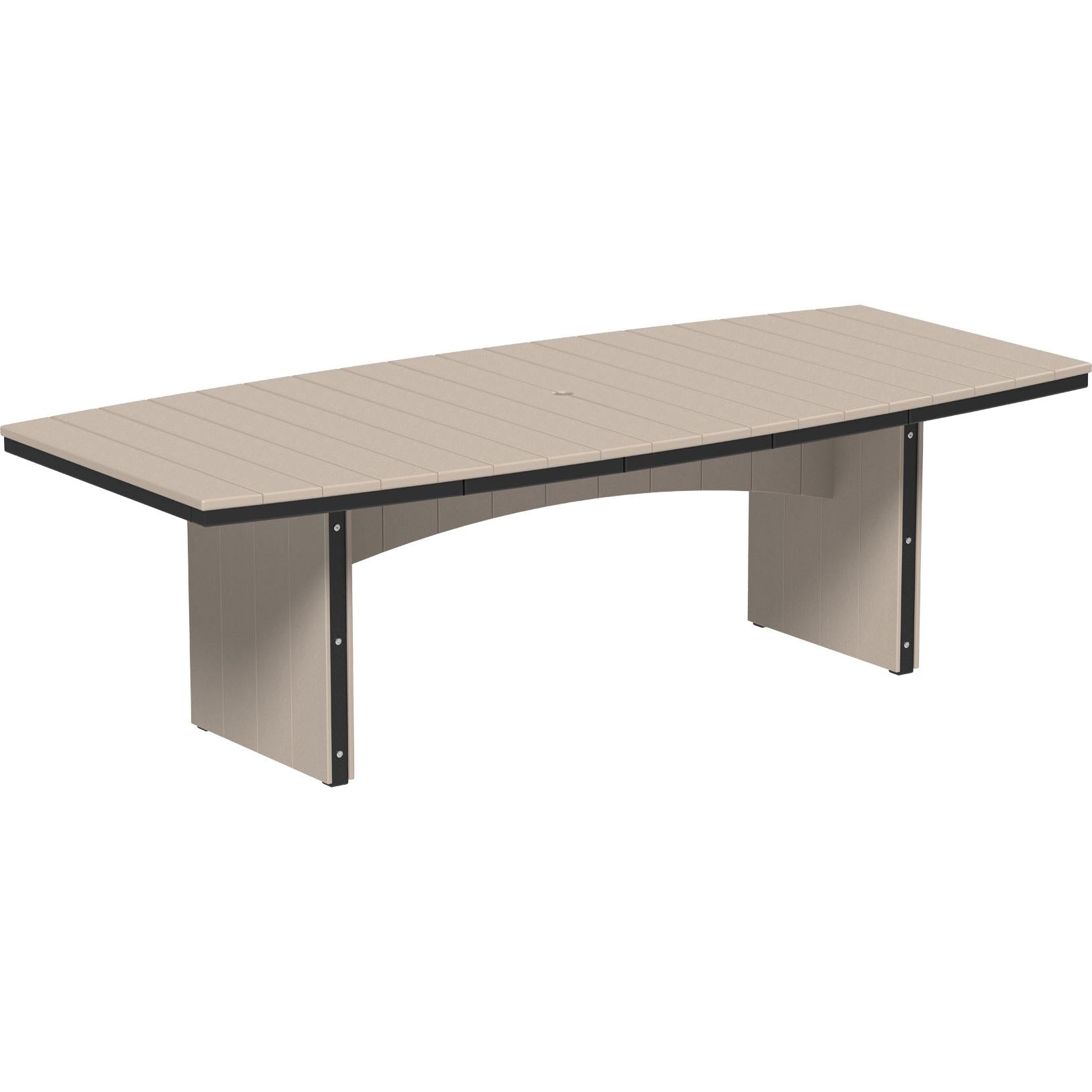 LCUDT48ODDGS-LuxCraft-Urban Oval Dining Table (48" x 96")-Dining-Dove Gray Slate-Pangaea Patio