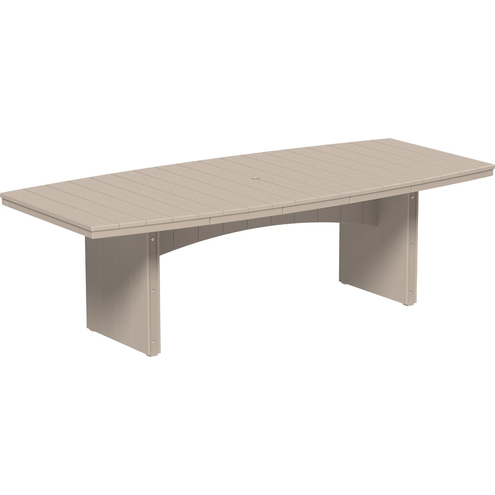 LCUDT48ODDGB-LuxCraft-Urban Oval Dining Table (48" x 96")-Dining-Dove Gray Black-Pangaea Patio