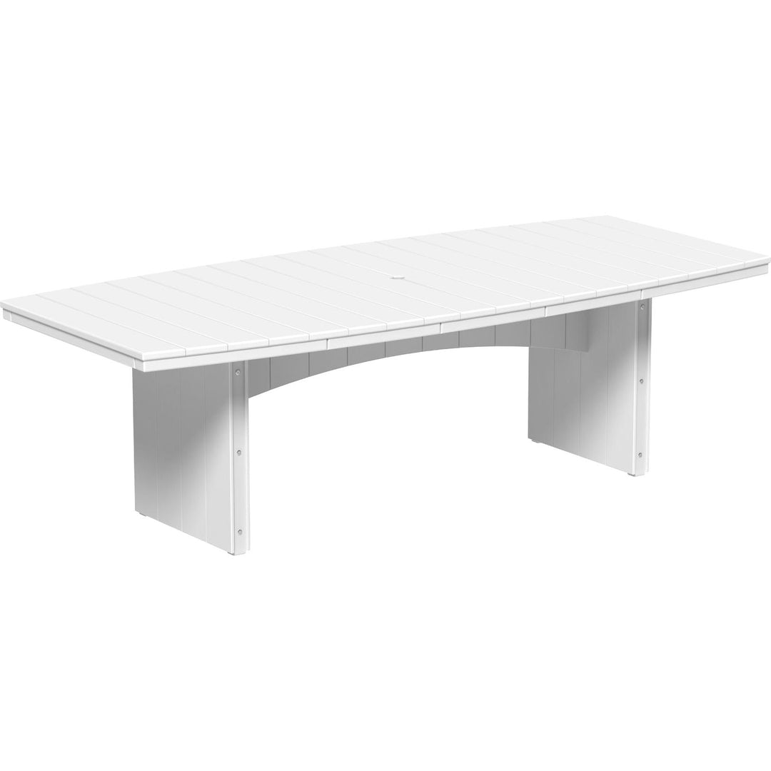 LCUDT48ODWW-LuxCraft-Urban Oval Dining Table (48" x 96")-Dining-Weatherwood-Pangaea Patio