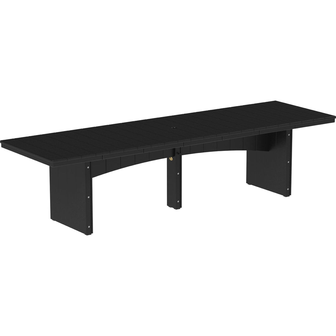 LCUDT310RDBK-LuxCraft-Urban Rectangular Dining Table (36" x 120")-Dining-Black-Pangaea Patio