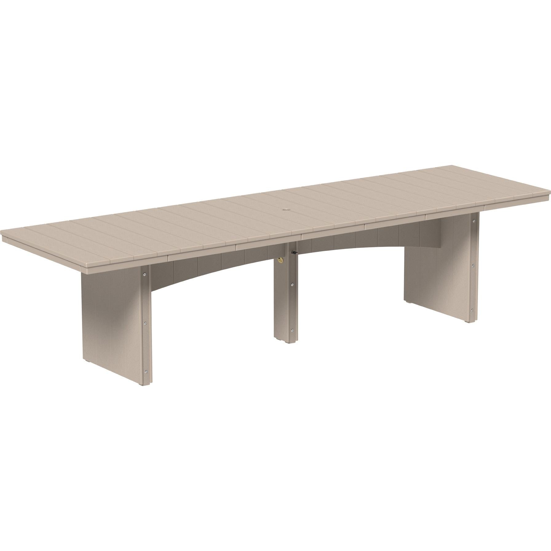 LCUDT310RDDGS-LuxCraft-Urban Rectangular Dining Table (36" x 120")-Dining-Dove Gray Slate-Pangaea Patio
