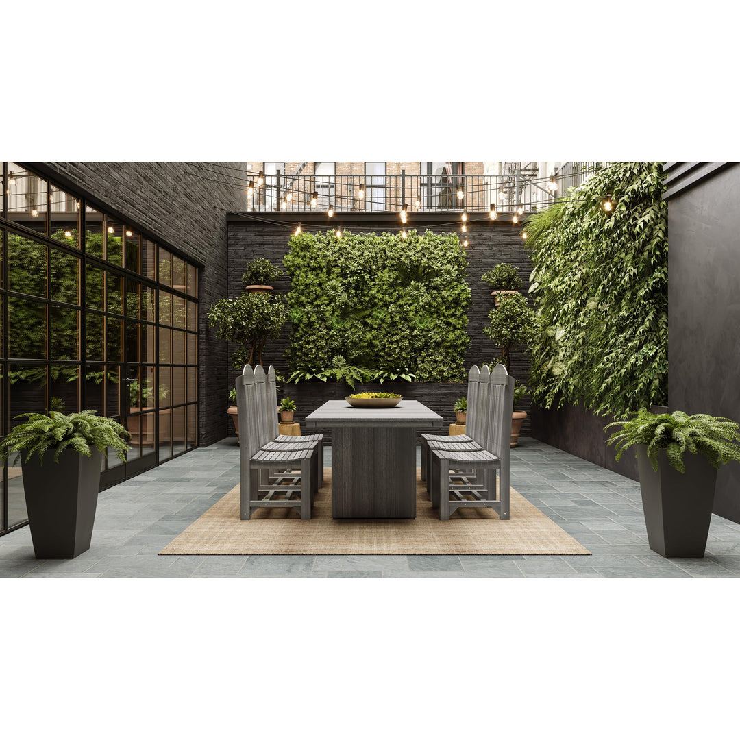 -LuxCraft-Urban Rectangular Dining Table (36" x 96")-Pangaea Patio-Lifestyle Image