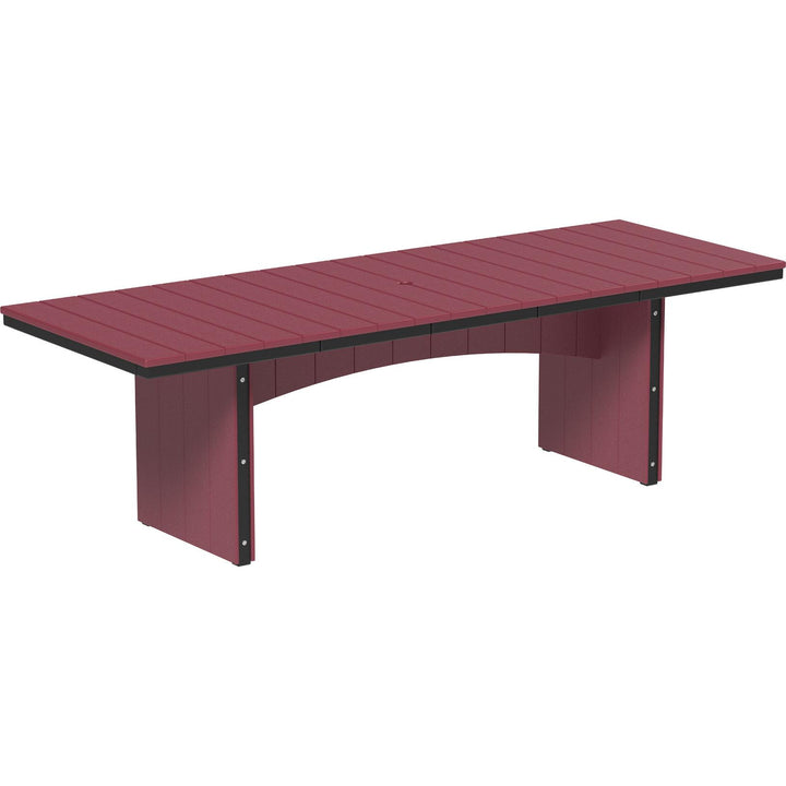 LCUDT38RDCB-LuxCraft-Urban Rectangular Dining Table (36" x 96")-Dining-Cedar Black-Pangaea Patio