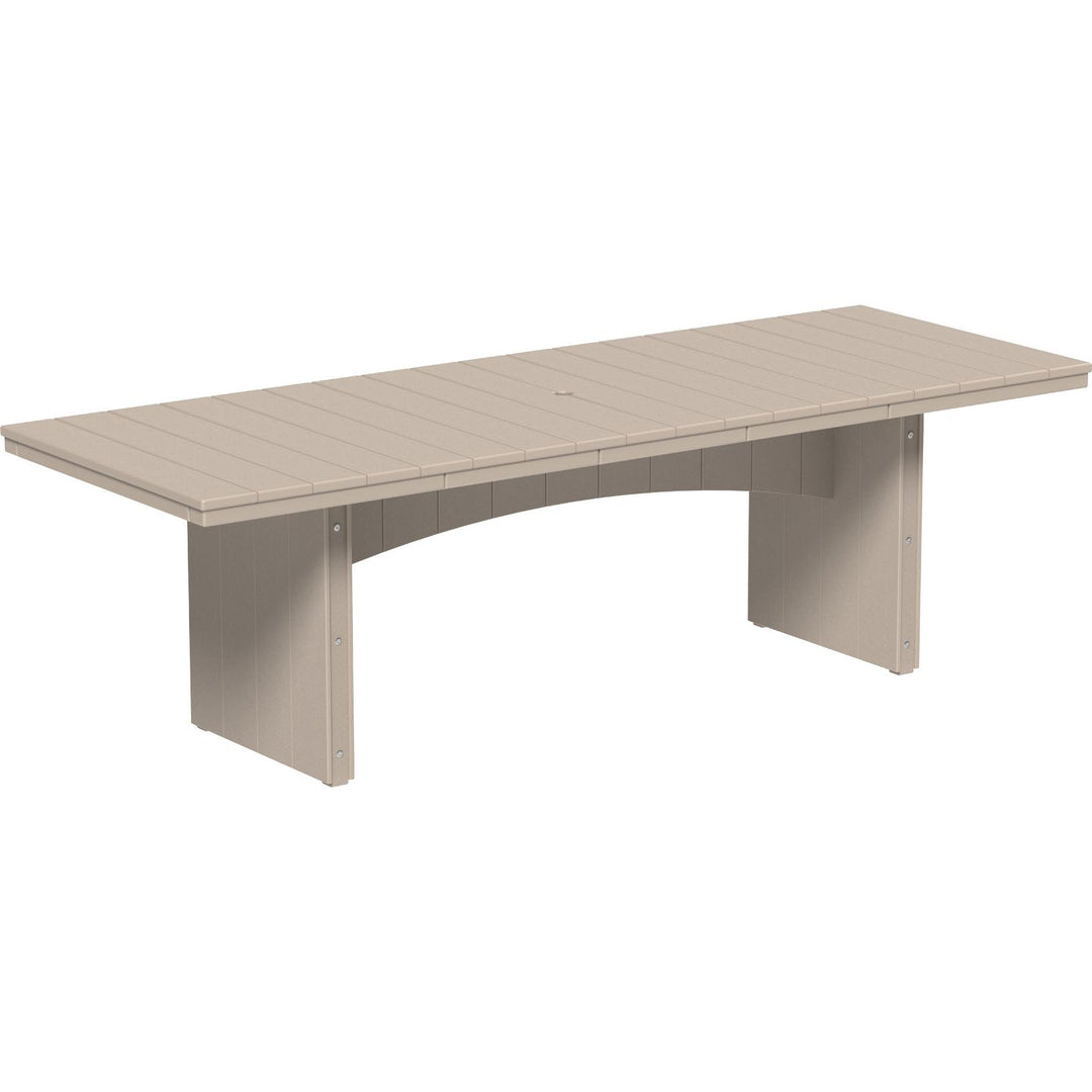 LCUDT38RDDGS-LuxCraft-Urban Rectangular Dining Table (36" x 96")-Dining-Dove Gray Slate-Pangaea Patio