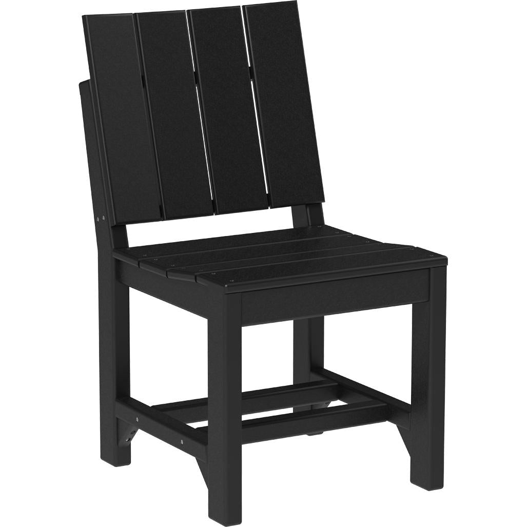 LCUSCDBK-LuxCraft-Urban Side Chair-Dining-Black-Pangaea Patio
