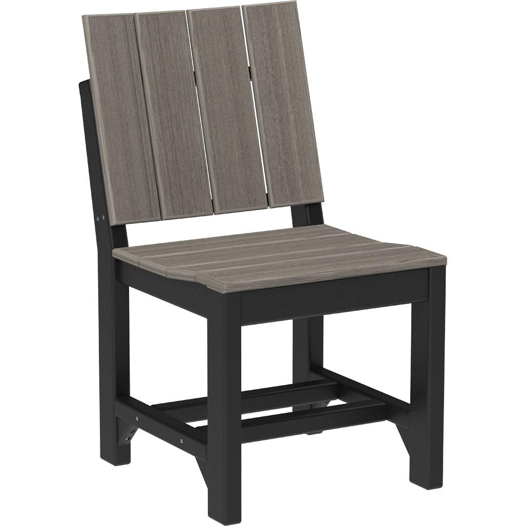 LCUSCDCGB-LuxCraft-Urban Side Chair-Dining-Coastal Gray Black-Pangaea Patio