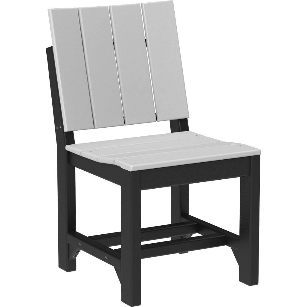 LCUSCDDGB-LuxCraft-Urban Side Chair-Dining-Dove Gray Black-Pangaea Patio