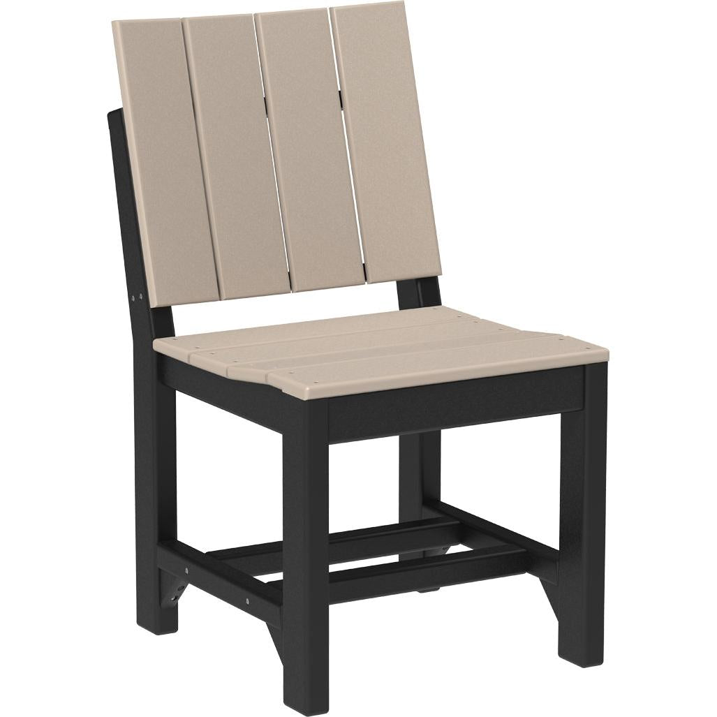 LCUSCDWWB-LuxCraft-Urban Side Chair-Dining-Weatherwood Black-Pangaea Patio