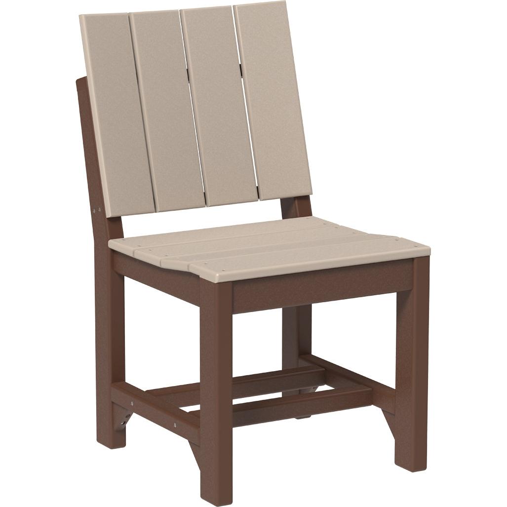 LCUSCDWWCBR-LuxCraft-Urban Side Chair-Dining-Weatherwood Chestnut Brown-Pangaea Patio
