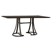 42" x 84" Solid Cast Mainstreet Rectangular Counter Height Umbrella Table