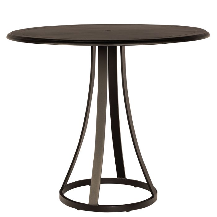 48" Solid Cast Mainstreet Round Bar Height Umbrella Table