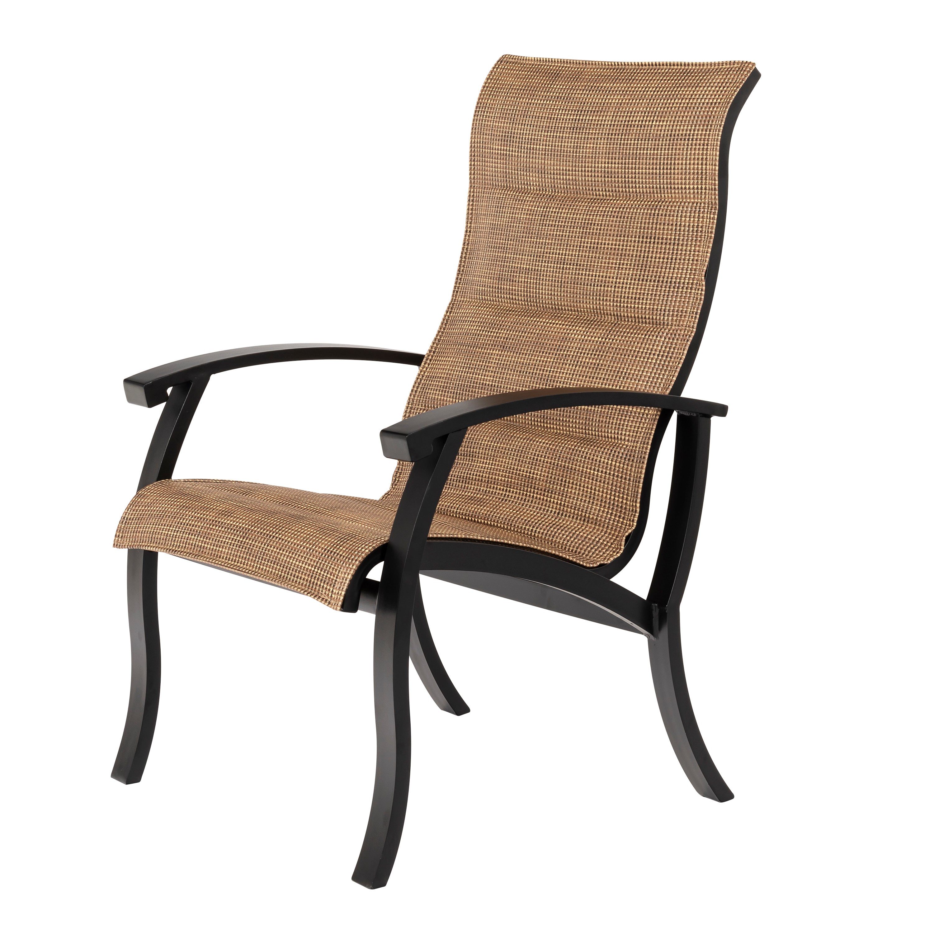 MGT-320-Mallin-Georgetown Padded Sling Dining Arm Chair-Pangaea Patio