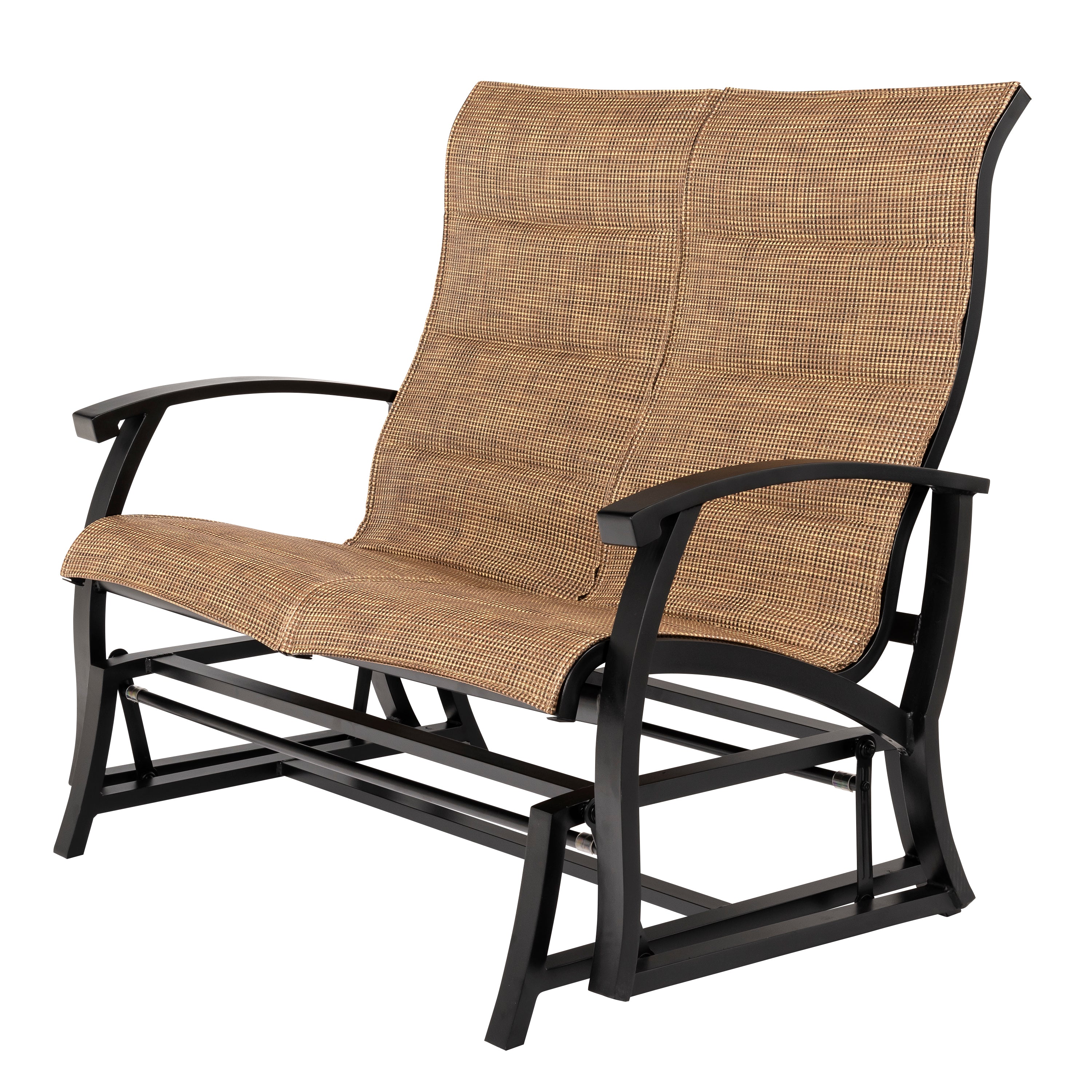 MGT-357-Mallin-Georgetown Padded Sling Loveseat Glider-Pangaea Patio