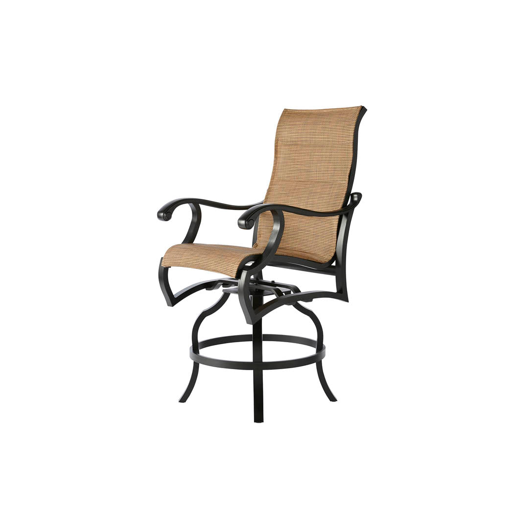 MVO-370S-Mallin-Volare Padded Sling Swivel Counter Stool-Pangaea Patio