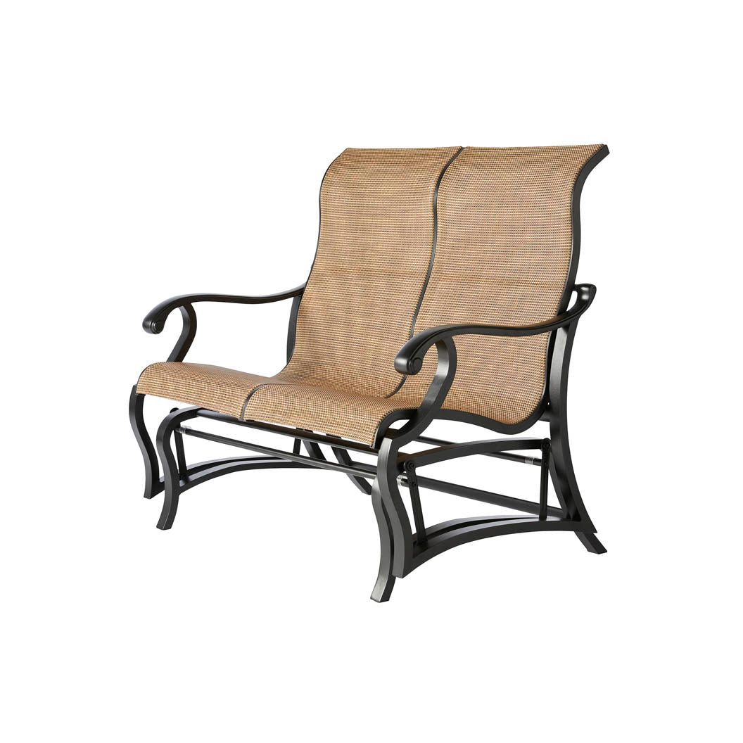 MVO-157-Mallin-Volare Sling Loveseat Glider-Pangaea Patio