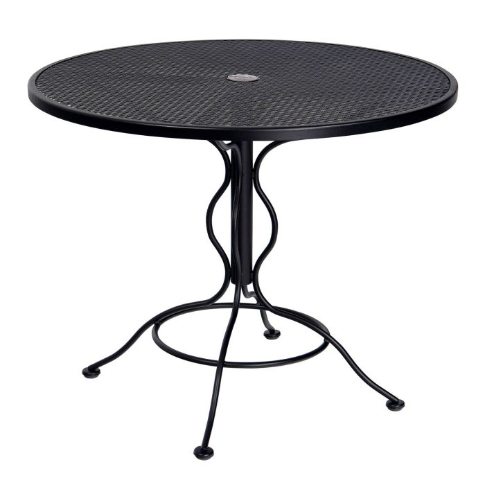 36" Iron Round Bistro Umbrella Table