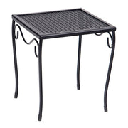 13" Iron Small Square Side Table