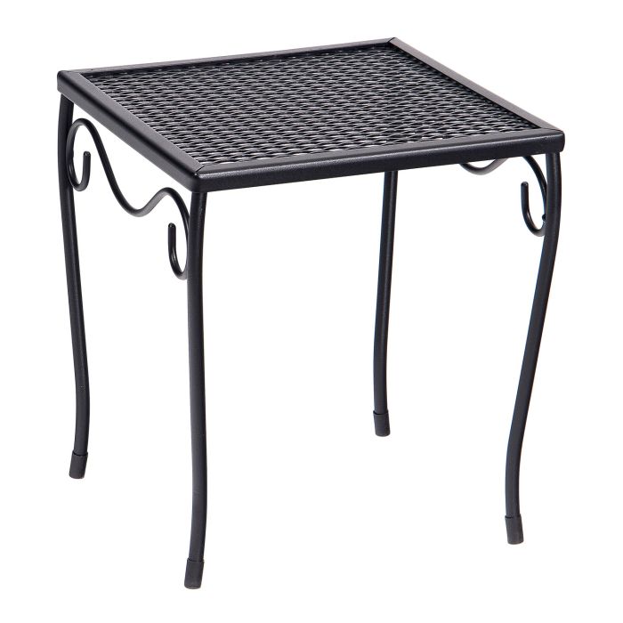 13" Iron Small Square Side Table