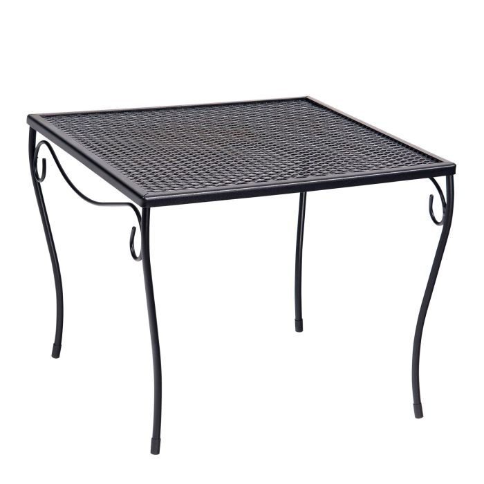 20" Iron Large Square Side Table