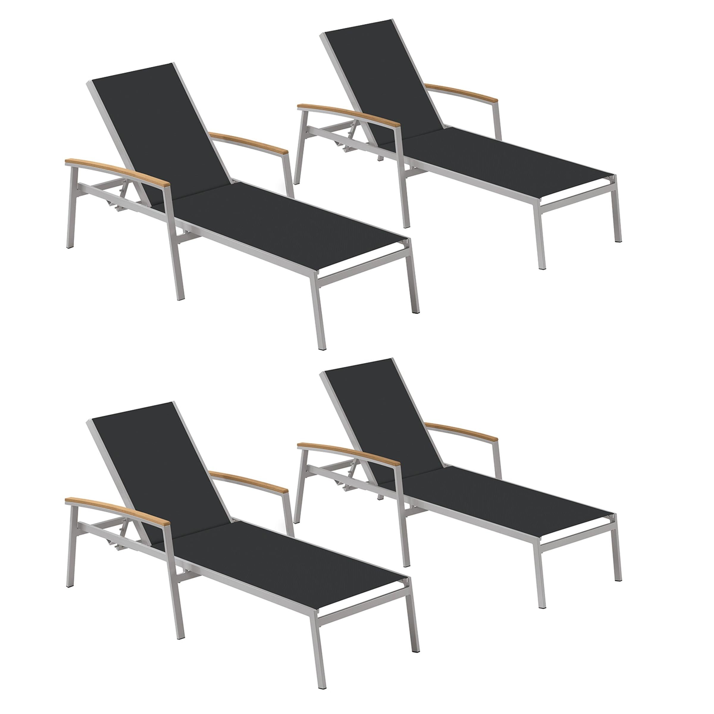 Travira Sling Chaise Lounge - Set Of 4