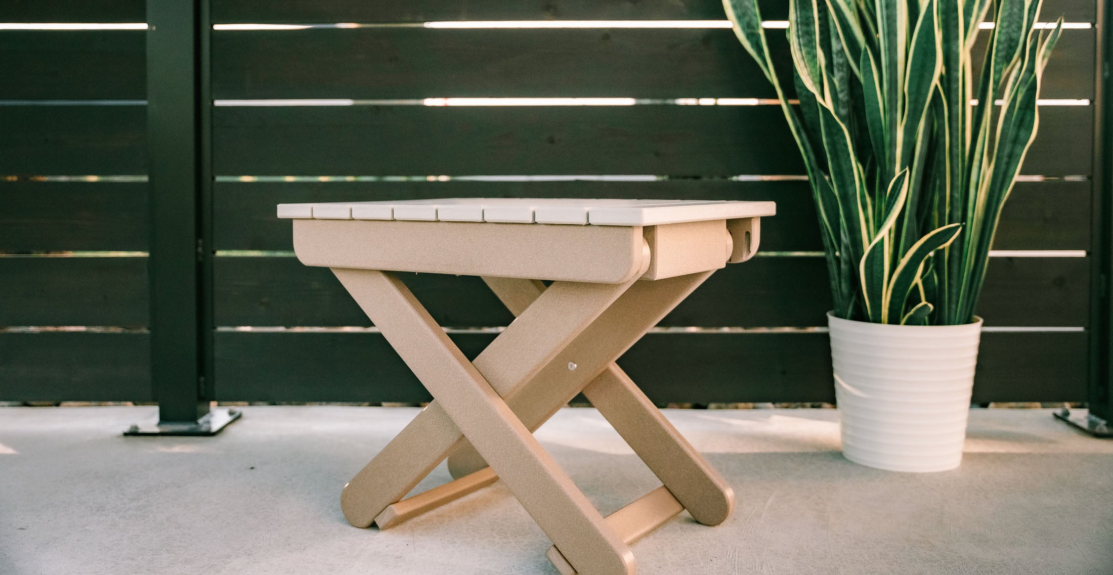 Folding End Table