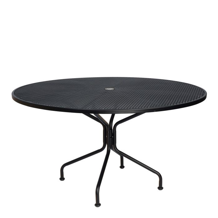 54" Iron Round Dining Umbrella Table 8-Spoke