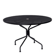 48" Iron Round Dining Umbrella Table 8-Spoke