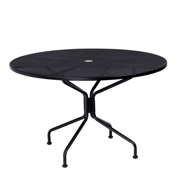 48" Iron Round Dining Umbrella Table 8-Spoke
