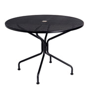 42" Iron Round Dining Umbrella Table 4-Spoke