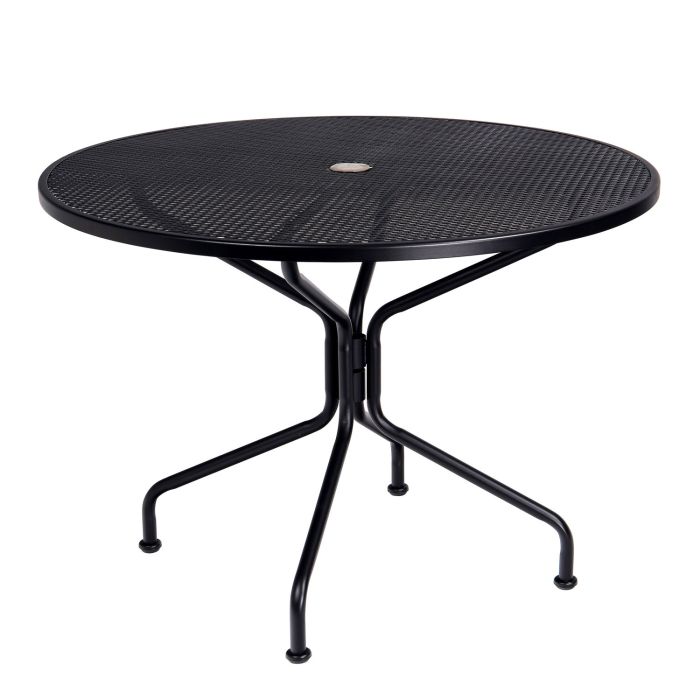 42" Iron Round Dining Umbrella Table 4-Spoke