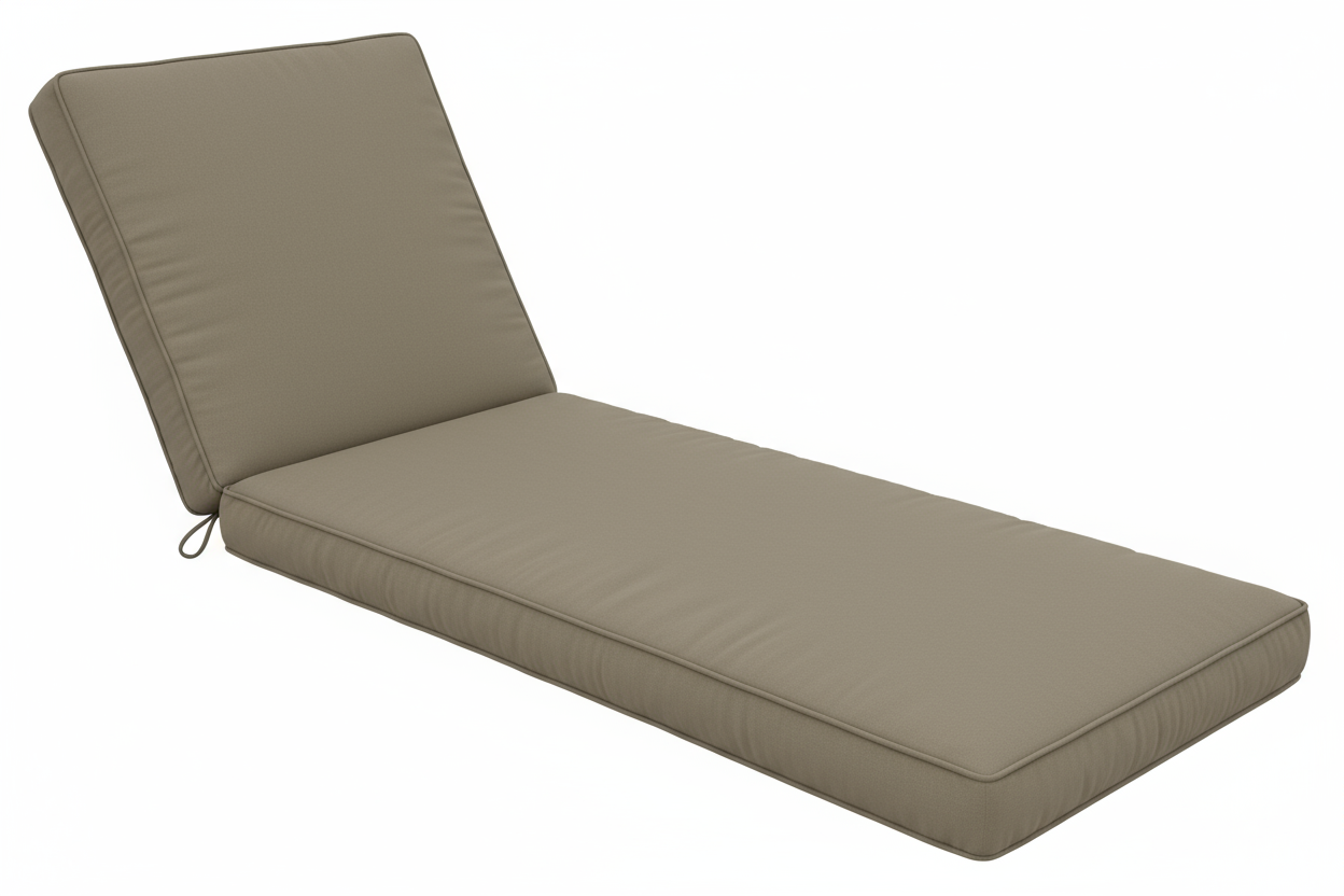 replacement cushion for chaise lounge. one hinge point at the backrest the body portion should not be hinged
