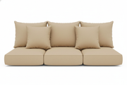 Replacement sofa cushions only. 3 seat and 3 back cushions with no dimples or cording
