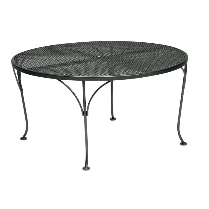 42" Iron Round Umbrella Coffee Table