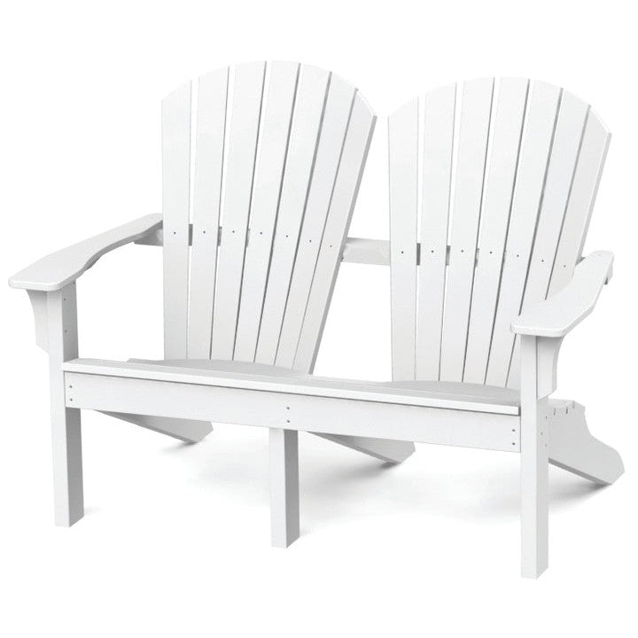 SC020-Seaside Casual-Adirondack Shellback Loveseat-Pangaea Patio