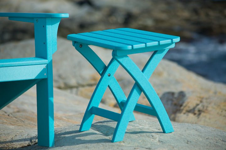 -Seaside Casual-Coastline Harbor View Folding Side Table-Pangaea Patio