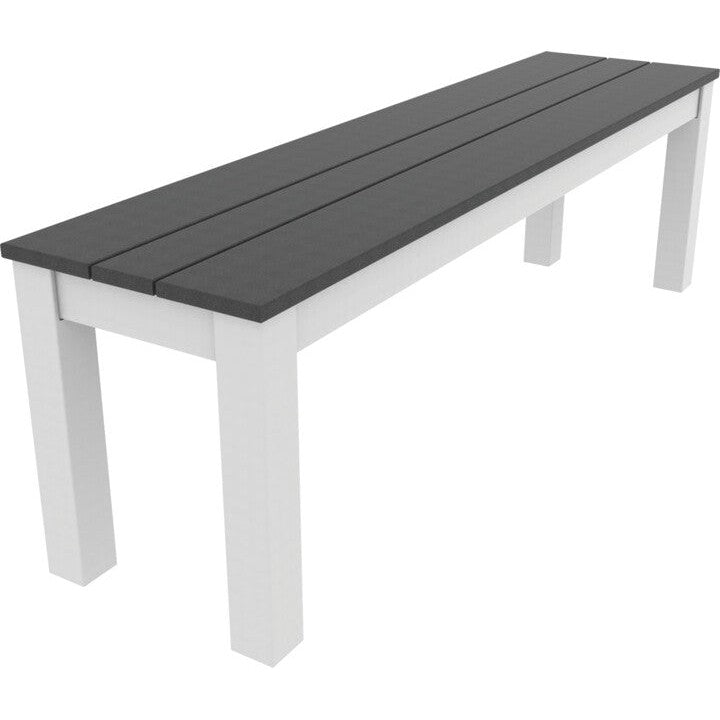 SC603S-Seaside Casual-Greenwich 60" Dining Bench Slatted-Pangaea Patio