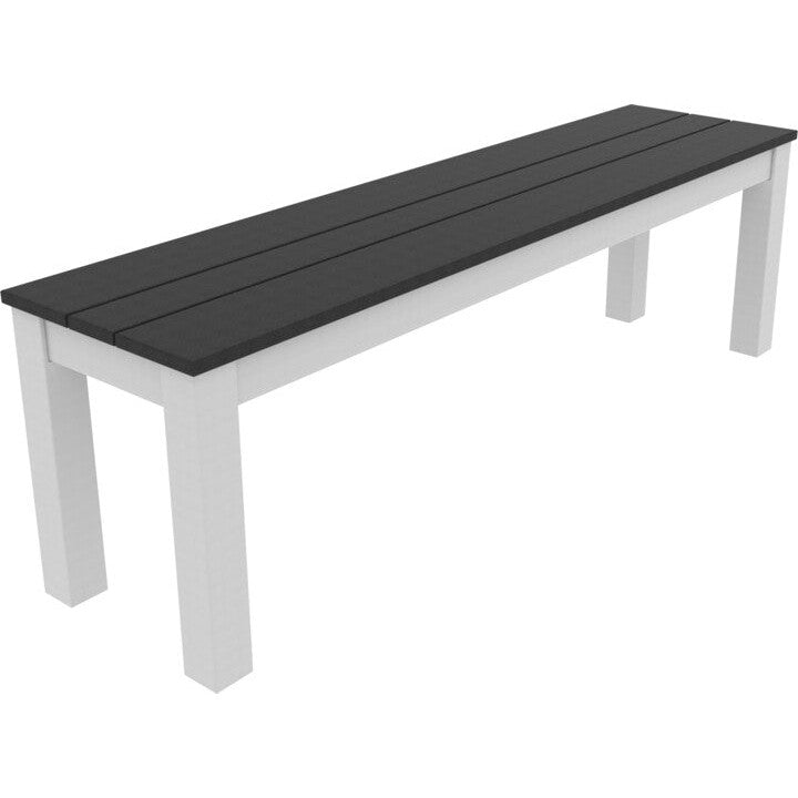 SC611S-Seaside Casual-Greenwich 80" Dining Bench Slatted-Pangaea Patio