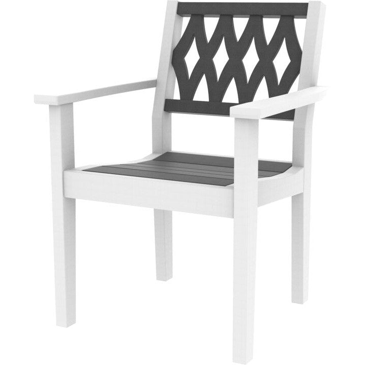 SC602D-Seaside Casual-Greenwich Dining Arm Chair Diamond-Pangaea Patio