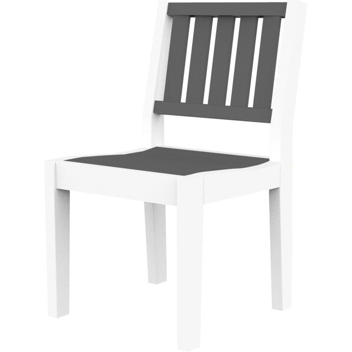 SC601S-Seaside Casual-Greenwich Dining Side Chair Slatted-Pangaea Patio