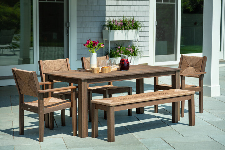 -Seaside Casual-Greenwich Dining Table 35" x 70"-Pangaea Patio