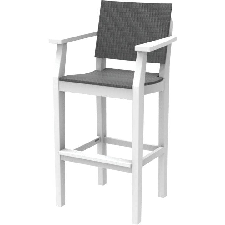 SC283W-Seaside Casual-Mad Bar Arm Chair Woven-Pangaea Patio